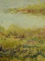 Beau tableau ancien couple au bord d'un lac Barbizon forêt Jules Pascal XIXe - Miniature 9