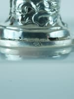 Ancien sceau à cacheter agate monogramme argent massif Léon Moy XIXe aux Iris - Miniature 6