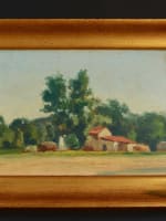 Rare tableau orientaliste Algérie paysage vue de ferme Constantine hsp Castelli - Miniature 2