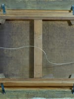 Ancien tableau portrait chevaux paysage ciel Barbizon Barrière Quinton 19ème HST - Miniature 12