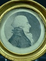 Ancien portrait Tousard d'Olbec Suisse Valais physionotrace Chrétien Lamartine - Miniature 2