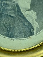 Ancien portrait Tousard d'Olbec Suisse Valais physionotrace Chrétien Lamartine - Miniature 5