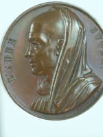 Ancienne médaille bronze portrait de collection l'abbé Suger Depaulis 1817 - Miniature 2