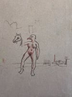 Dessin Jean Terles Beaux Arts étude surréaliste pastel 1930 - Miniature 5