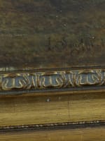 Beau tableau ancien campagne Normandie repas travaux des champs meules Saurfelt - Miniature 6