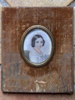 Ancienne miniature portrait petite fille comtesse de Chevilly Château J.J Nimmo - Miniature 5