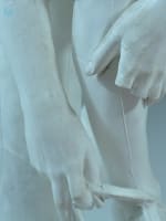 Ancien statue sculpture antique portrait Hermes nu sandale Cincinnatus XIXe - Miniature 9