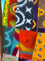 Tableau moderne paysage Martinique marine François Malbreil voyage tropique HST - Miniature 3