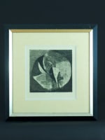 Ancienne gravure design tapisserie Jan Hladik Tchèque abstrait modern art - Miniature 8