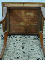 Ancienne table écritoire d'époque Louis XV bureau de dame cerisier mouluré XVIIIe - Miniature 7