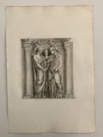 Ancienne gravure baptême de la Vierge Galleria Giustiniana del Marchese XVIIe - Miniature 3