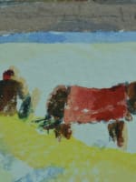 Ancien tableau paysage sous la neige Canada Québec City signé Roland Dostie - Miniature 4