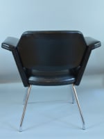 Fauteuil Steiner Motte Guariche A.R.P prisme noir design indus 1950 vintage - Miniature 9