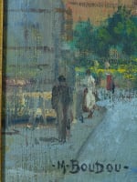 Beau tableau ancien Marcel Boudou vue de Rodez Aveyron la cathédrale Notre-Dame - Miniature 8