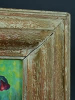 Tableau ancien bouquet fleur nature morte Louise le Cerf Saint Blanche Odin 1930 - Miniature 3