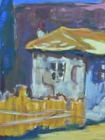 Beau tableau ancien école française expressionniste Daniel David paysage Agen n°4 - Miniature 1