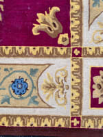Beau tapis ancien de Savonnerie tenture tapisserie Manufacture Royale de Madrid - Miniature 5