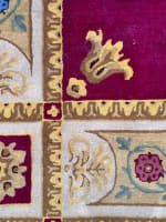 Beau tapis ancien de Savonnerie tenture tapisserie Manufacture Royale de Madrid - Miniature 8