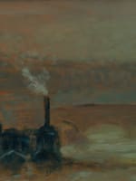 Beau tableau impressionniste paysage la Seine à Ivry Henri Saint Clair hsp cadre - Miniature 3