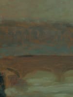 Beau tableau impressionniste paysage la Seine à Ivry Henri Saint Clair hsp cadre - Miniature 6