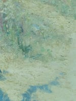 Ancien tableau impressionniste paysage bord de rivière animée Provence Bastogy - Miniature 5