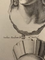 Ancienne gravure portrait déesse antique Galleria Giustiniana del Marchese XVIIe - Miniature 3