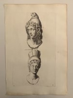 Ancienne gravure portrait déesse antique Galleria Giustiniana del Marchese XVIIe - Miniature 5