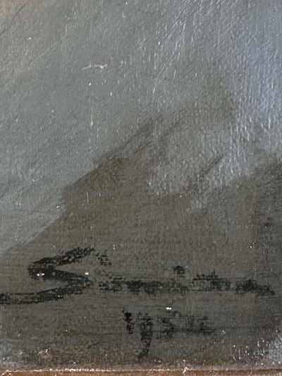 Tableaux Jean Simian école moderne 1954 huile sur toile balai seau nature morte