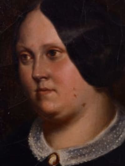 Pierre François Lehoux ancien tableau normand portrait jeune femme Gericault