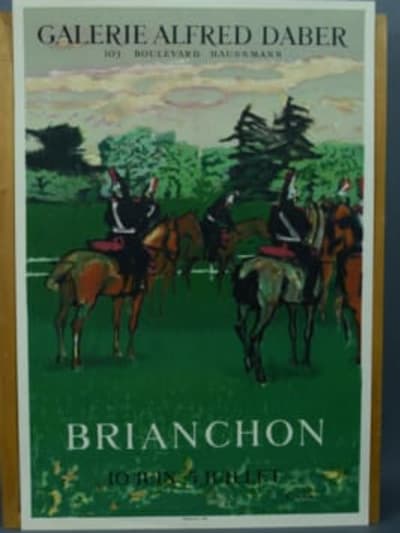 Brianchon Maurice - affiche Mourlot 1954 - Alfred Daber Paris garde nationale