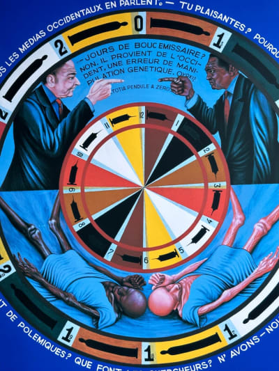 Ancienne sérigraphie Chéri Samba art contemporain signé 30/30 ex African Art