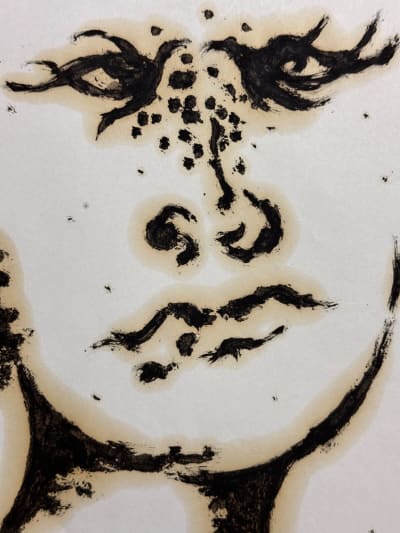 Ancien dessin Meyer Lazar portrait jeune homme école de Paris Judaïca