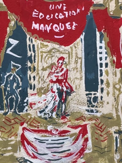 Dessin Jean Terles opérette ange Chabrier théâtre Parisien art français 1930