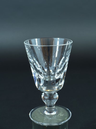 Saint Louis modèle Jersey 1 verre à vin H 11cm cristal taillé paquebot France Glass