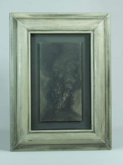 Rare dessin contemporain Philippe Ségéral paysage volcan graphite cadre 1999