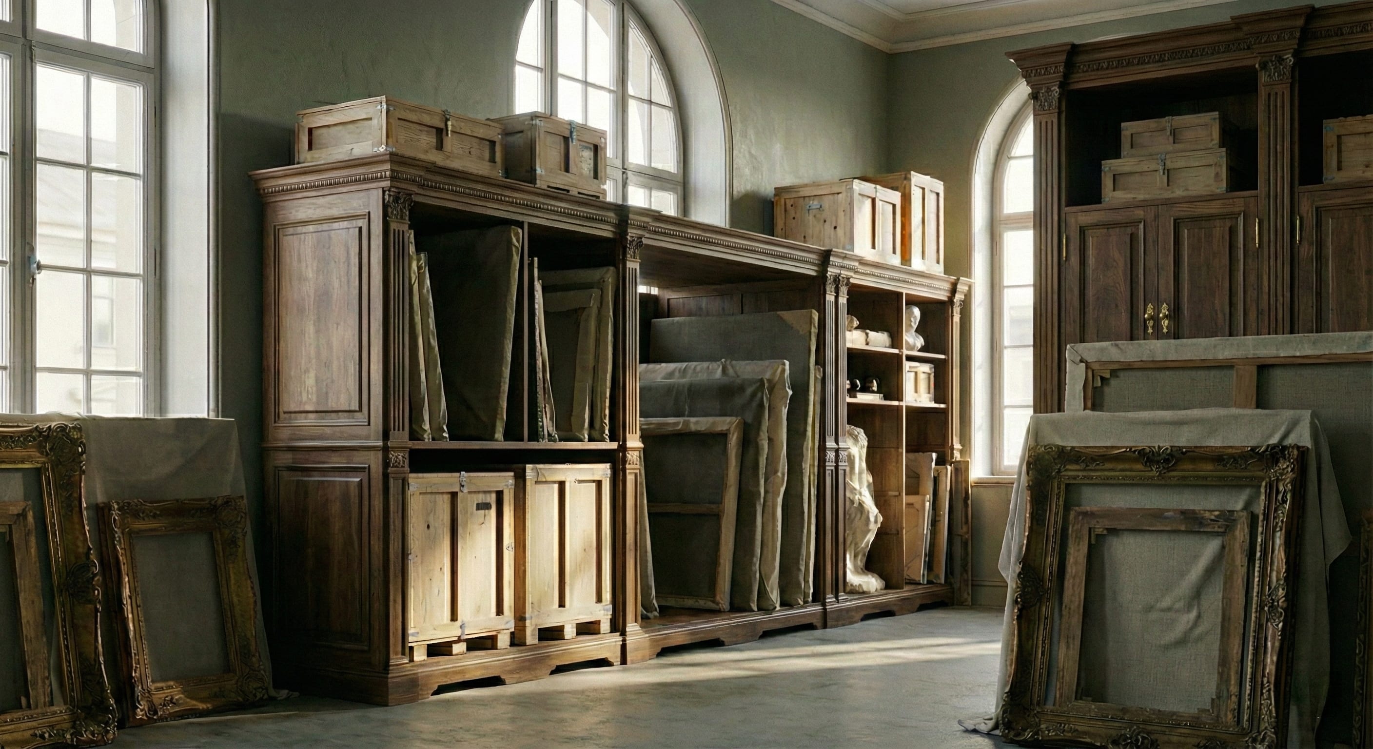 Entrepôt et stockage d'objets anciens