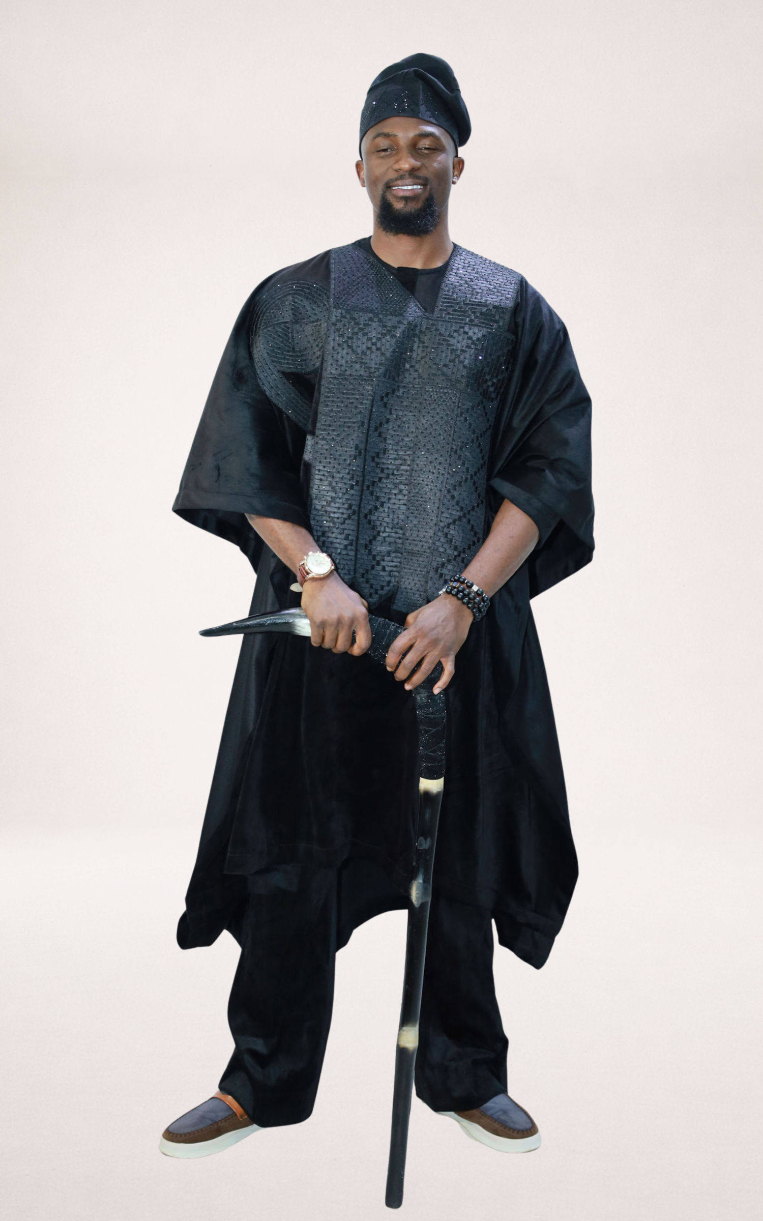 Black Velvet Agbada - page 1