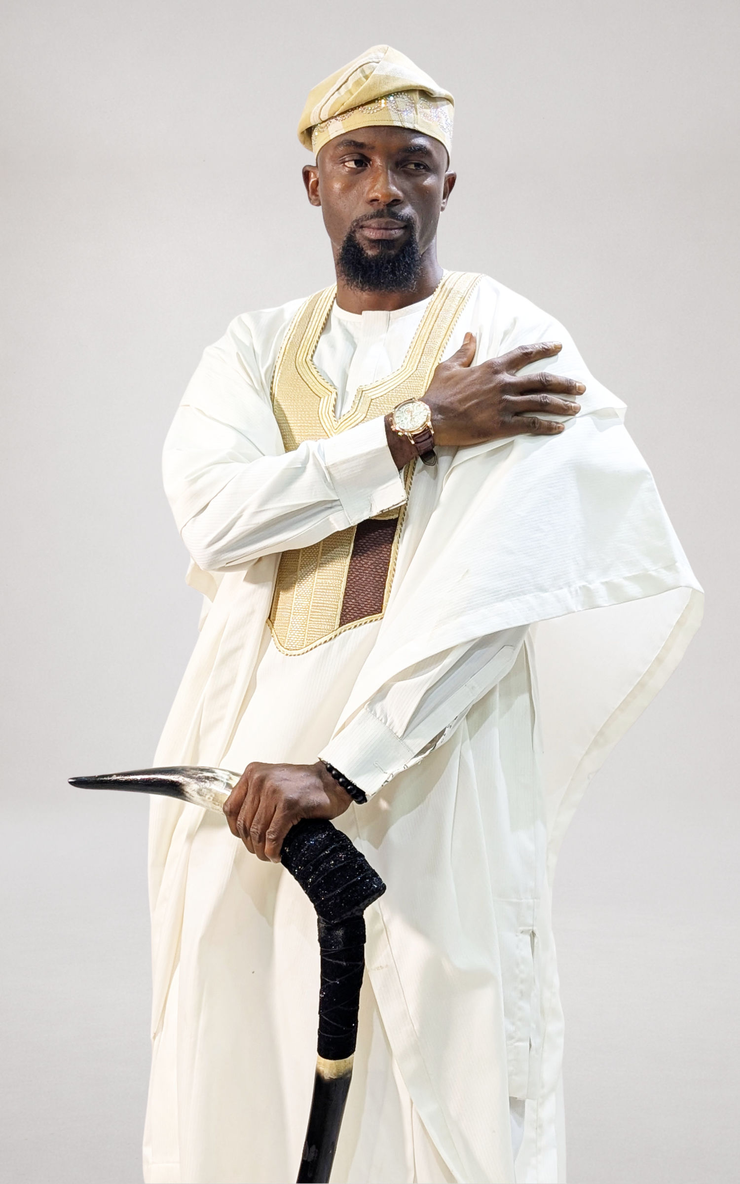 Off-white Wool Agbada - page 1