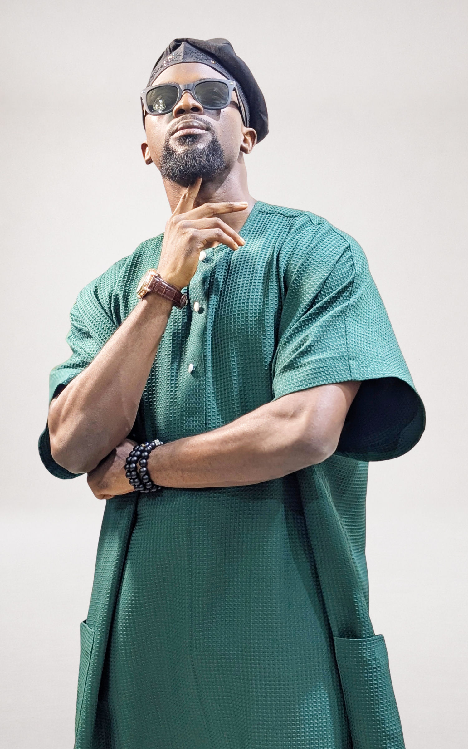 Teal Bubu Kaftan - page 1
