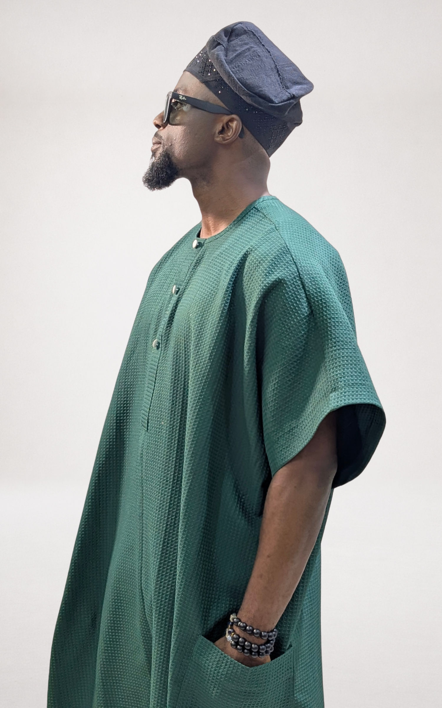 Teal Bubu Kaftan - page 3