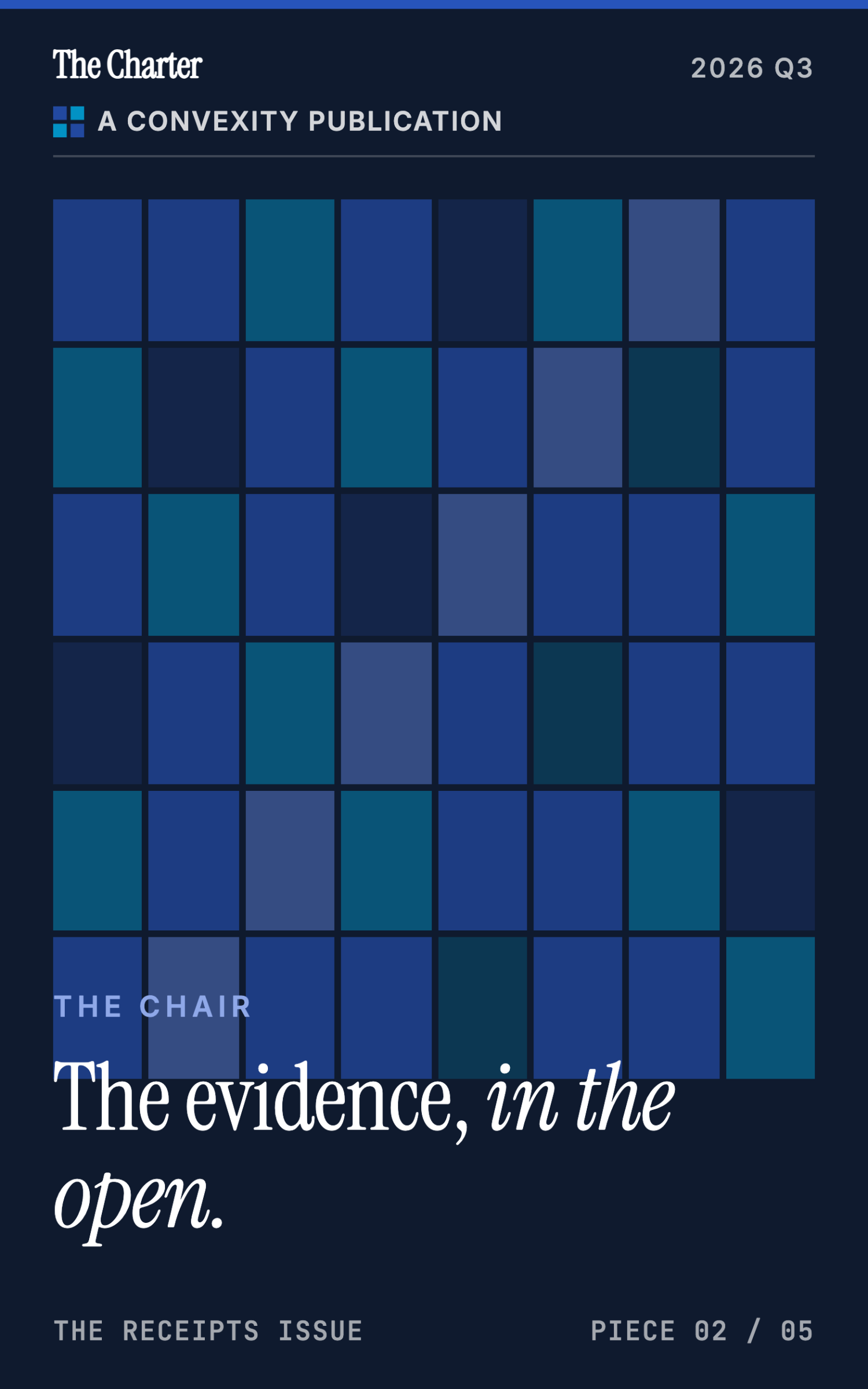 The Evidence, in the Open - page 1
