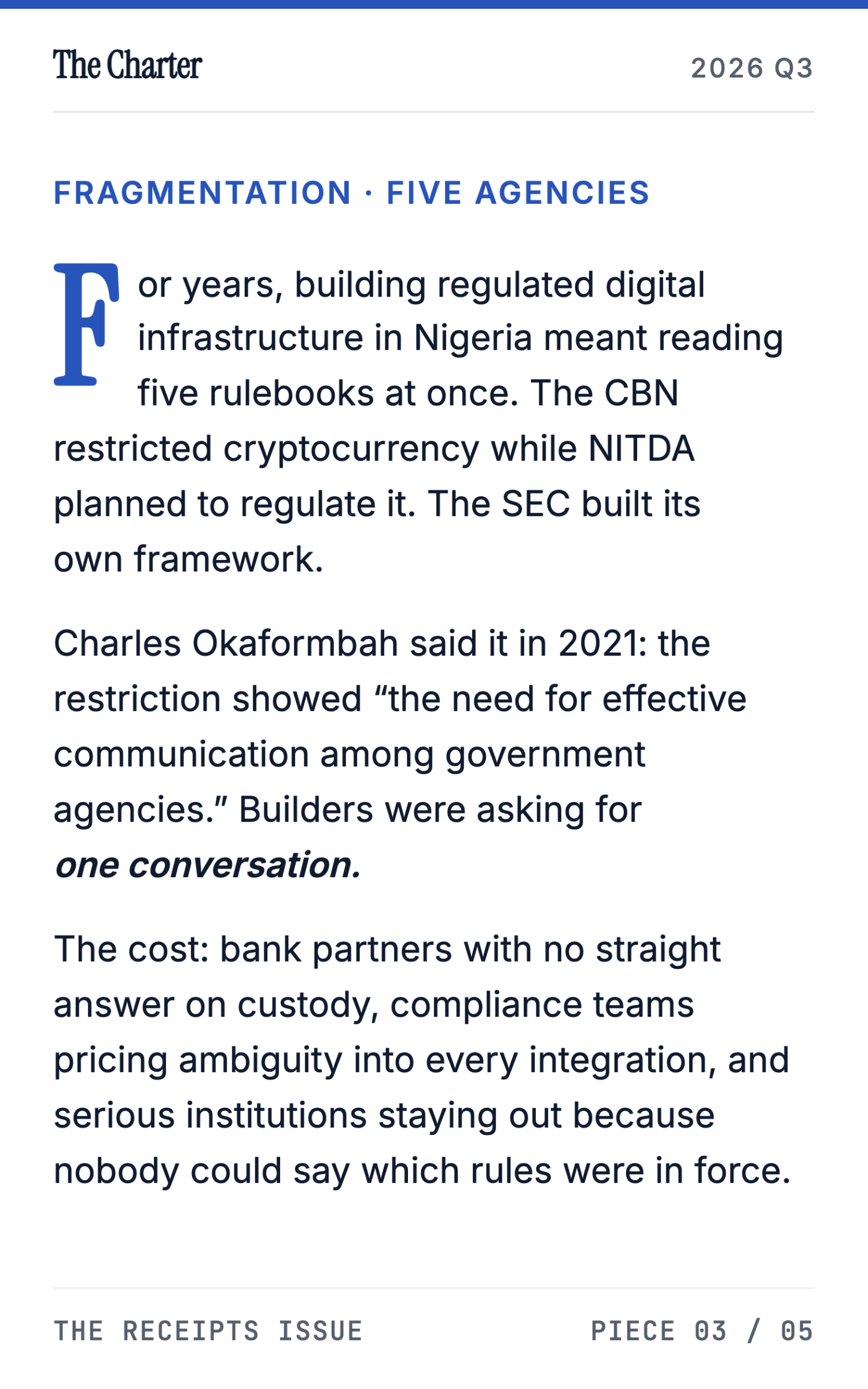 Nigeria's Digital-Asset Executive Order and the ARIP Sandbox - page 3