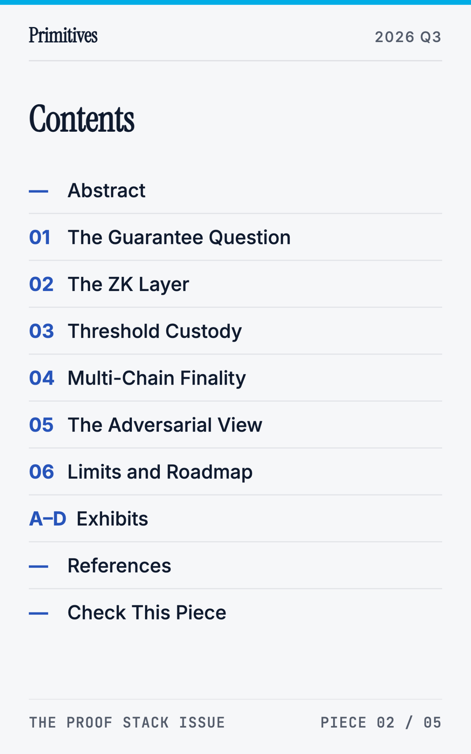 The Proof Stack: ZK, MPC, and Multi-Chain Finality in Production - page 2
