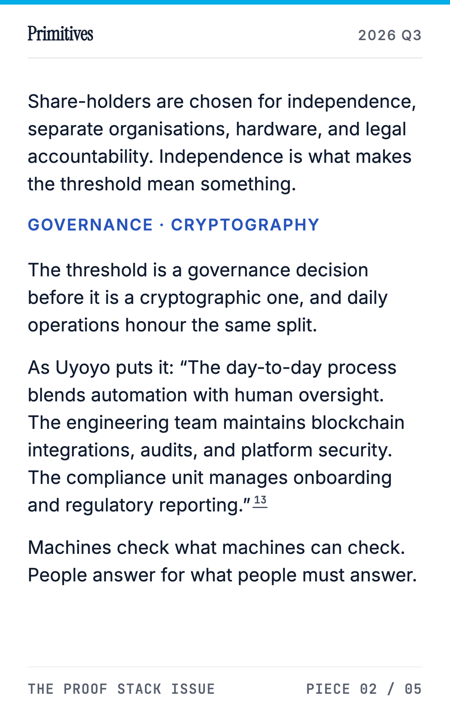 The Proof Stack: ZK, MPC, and Multi-Chain Finality in Production - page 24