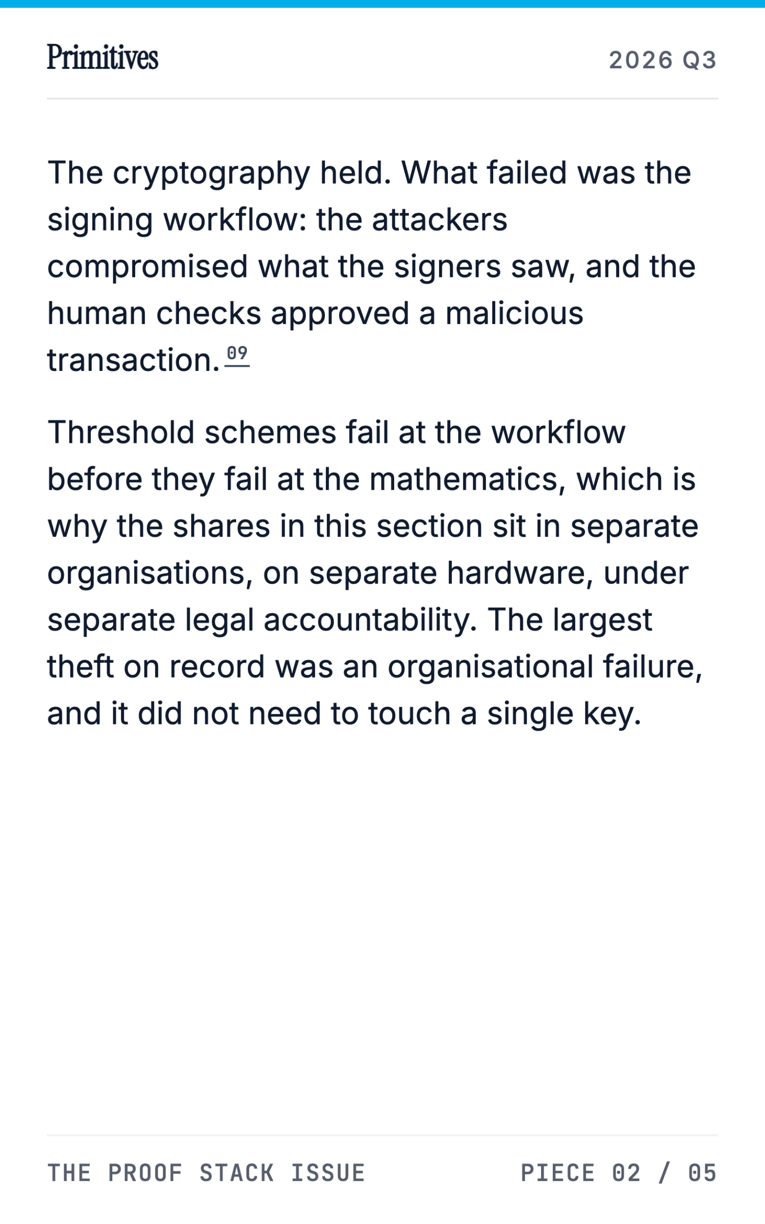 The Proof Stack: ZK, MPC, and Multi-Chain Finality in Production - page 27