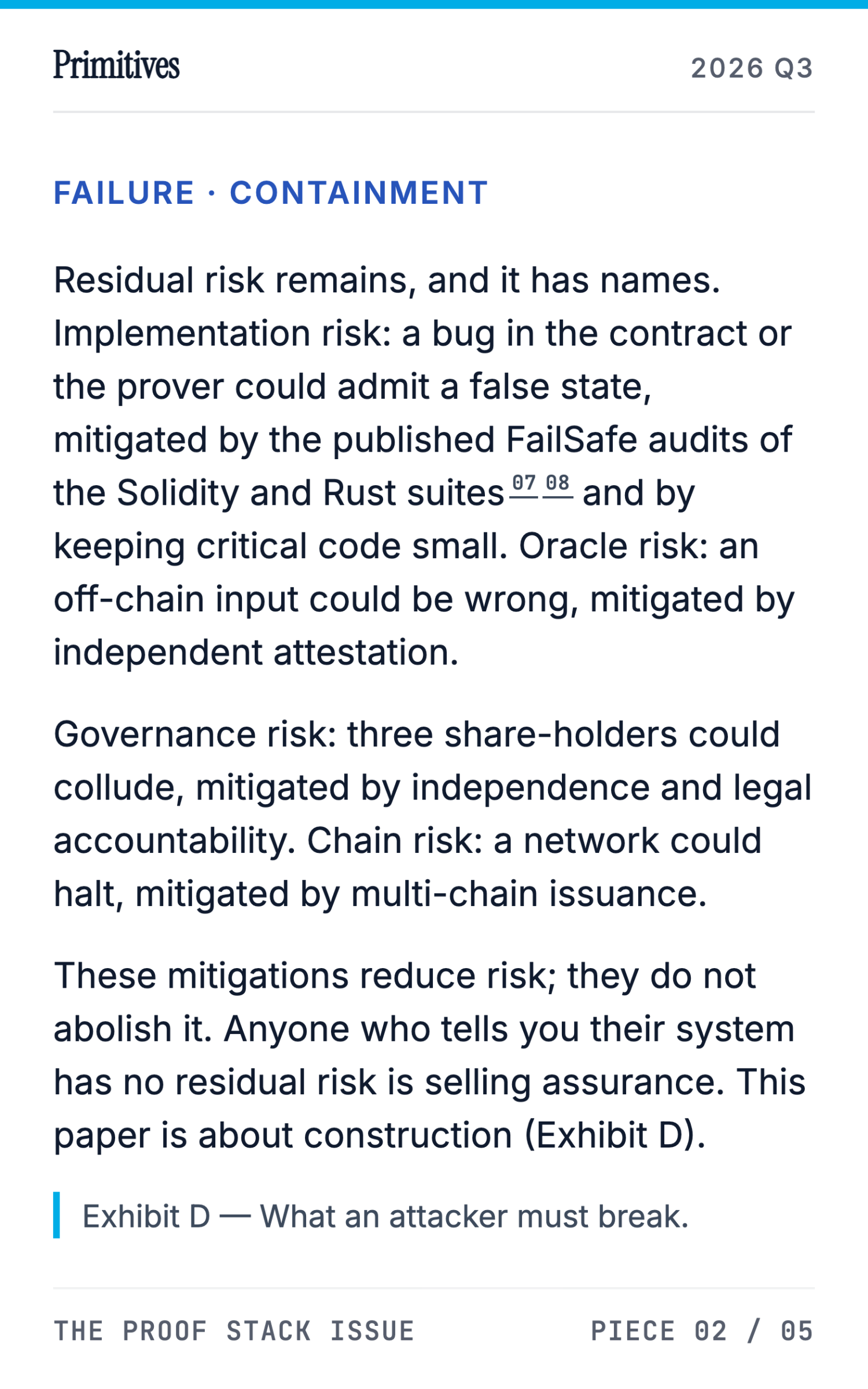 The Proof Stack: ZK, MPC, and Multi-Chain Finality in Production - page 35