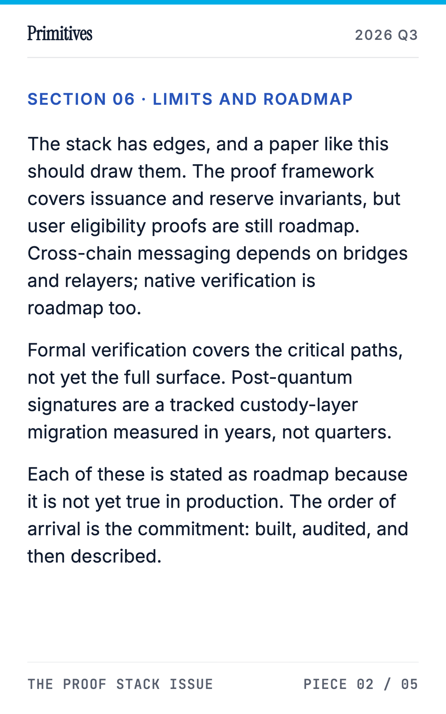 The Proof Stack: ZK, MPC, and Multi-Chain Finality in Production - page 41