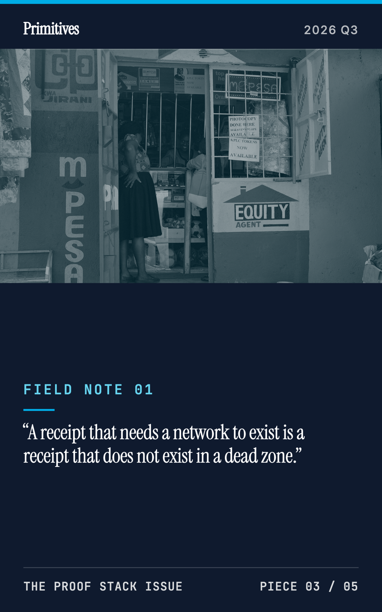 Deployment Journal: What Shipping CHATS Taught Us About Offline-First Receipts - page 9