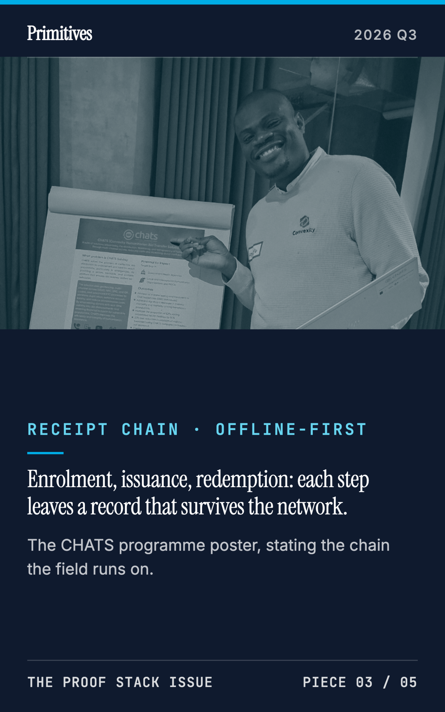Deployment Journal: What Shipping CHATS Taught Us About Offline-First Receipts - page 13