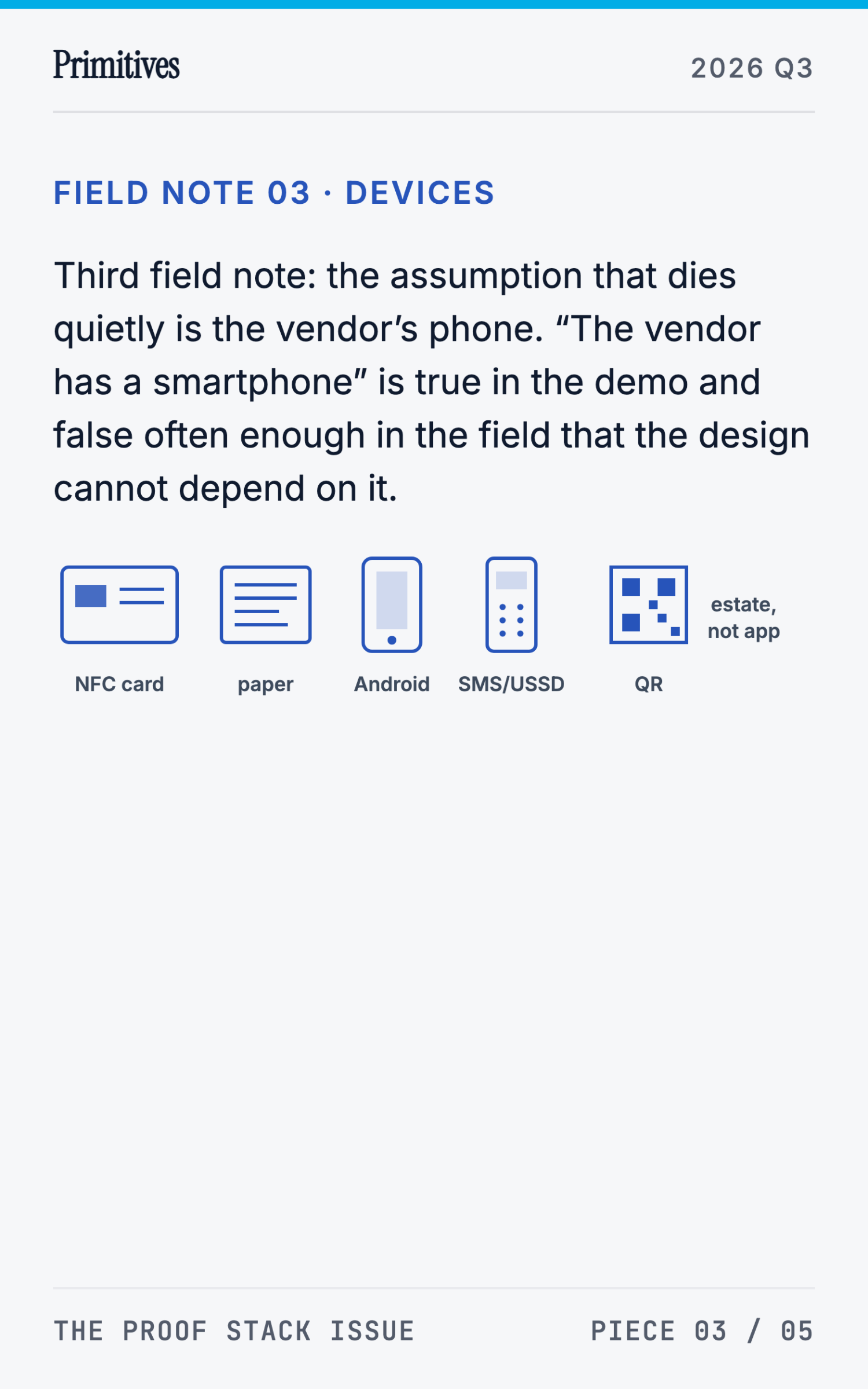 Deployment Journal: What Shipping CHATS Taught Us About Offline-First Receipts - page 17